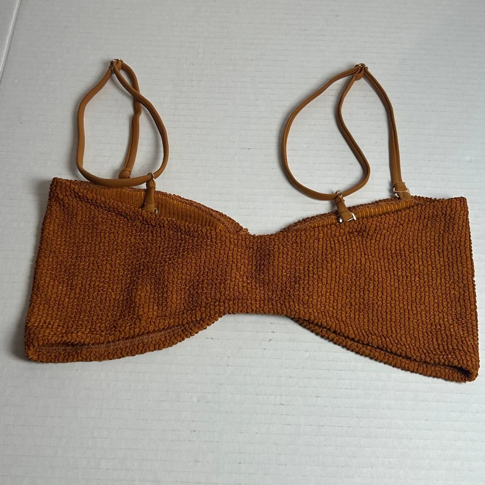 Textured Bembe‎ Bandeau CS42-Copper Scrunch size L Preowned